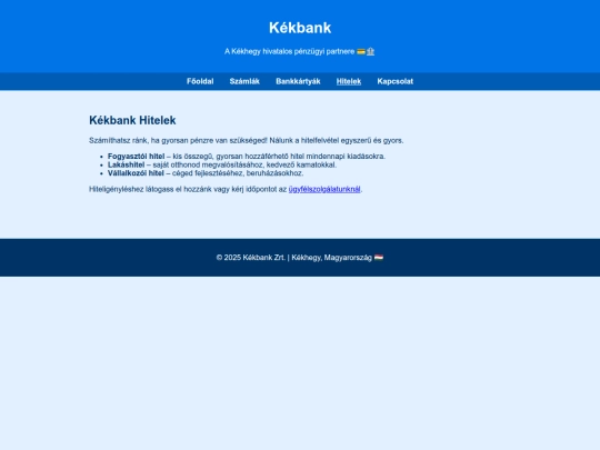 kekhegy/kekbank/hitelek screenshot
