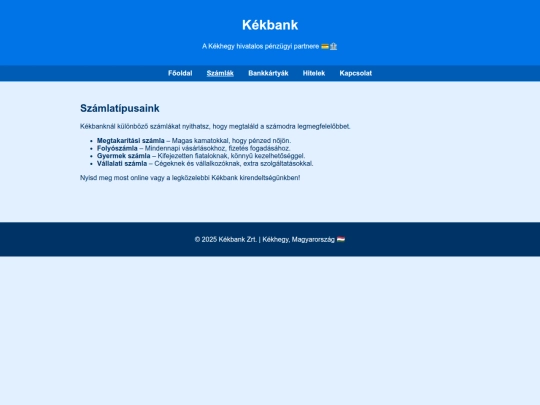 kekhegy/kekbank/szamlak screenshot