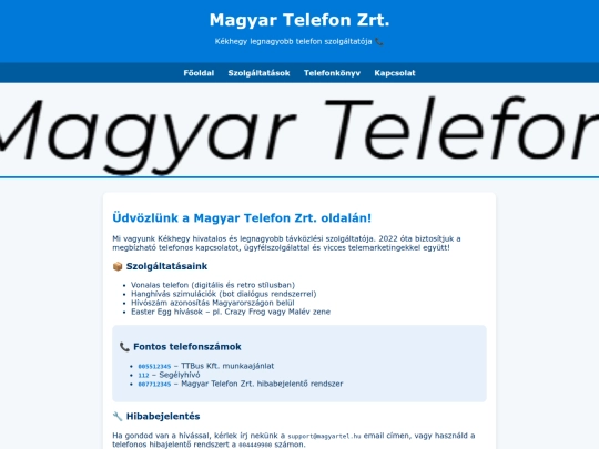 kekhegy/magyar-telefon/regi screenshot