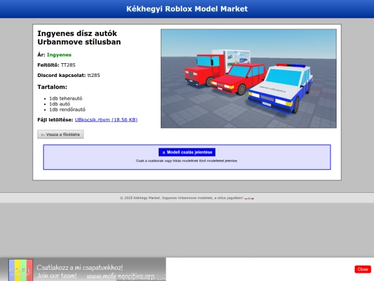 kekhegy/market/model-diszkocsik screenshot
