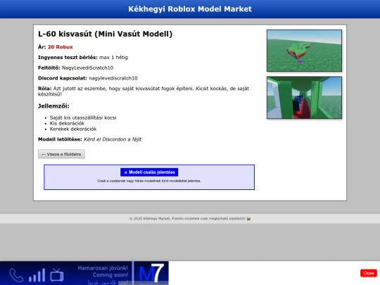 kekhegy/market/model-l60 screenshot