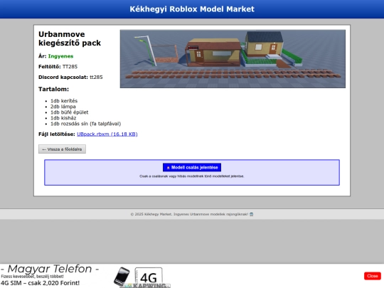 kekhegy/market/model-ubpack screenshot