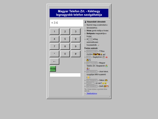 kekhegy/telefon1998 screenshot