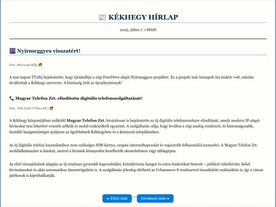 kekhegy/ujsagarchiv/archiv1 screenshot