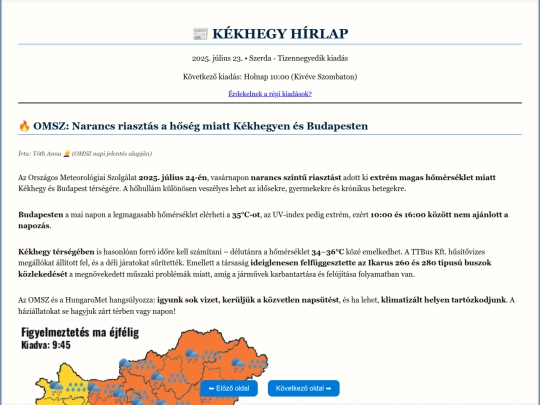 kekhegy/ujsagarchiv/archiv15 screenshot