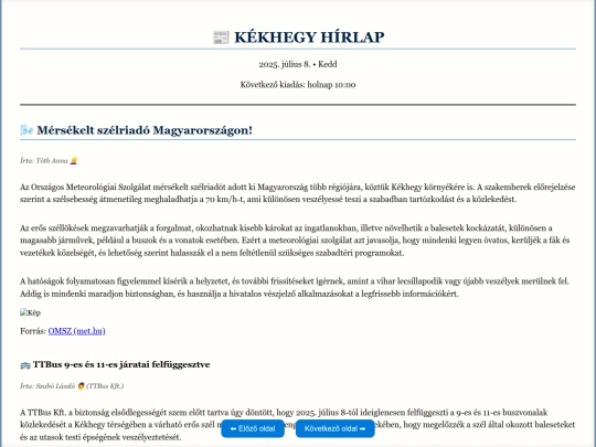 kekhegy/ujsagarchiv/archiv2 screenshot