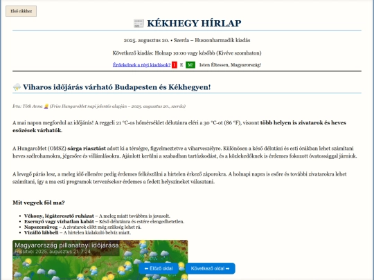 kekhegy/ujsagarchiv/archiv23augusztus20 screenshot