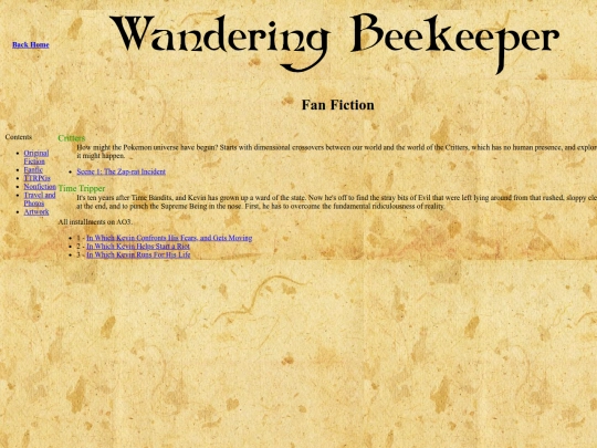 SecFanFic screenshot