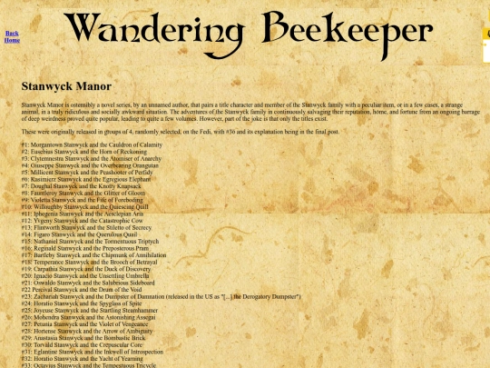 StanwyckManor screenshot