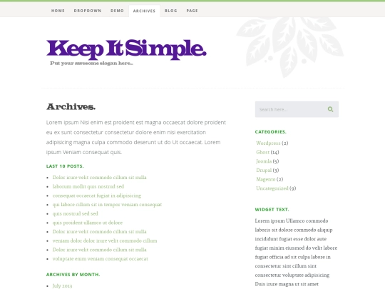 archives screenshot
