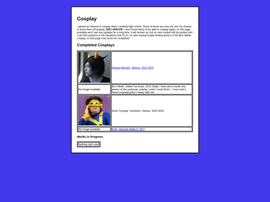 cosplayindex screenshot
