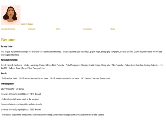 academics screenshot