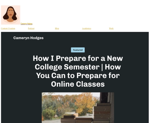 blog screenshot