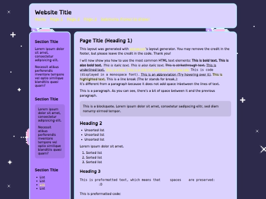 index screenshot