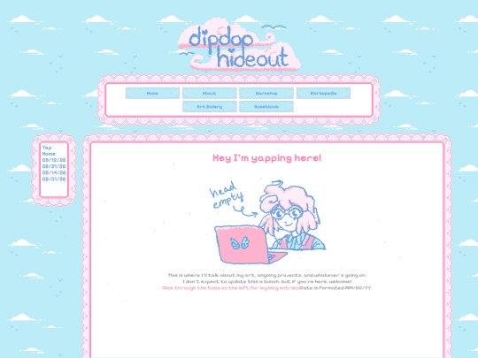 blog/yap screenshot