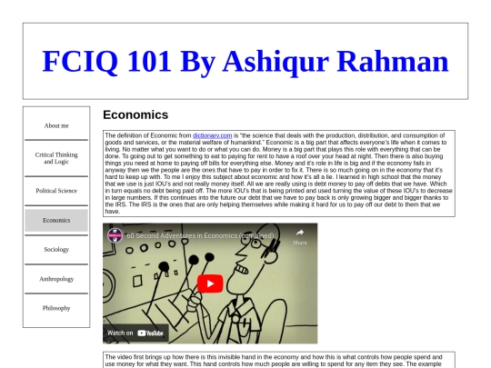 Economics screenshot