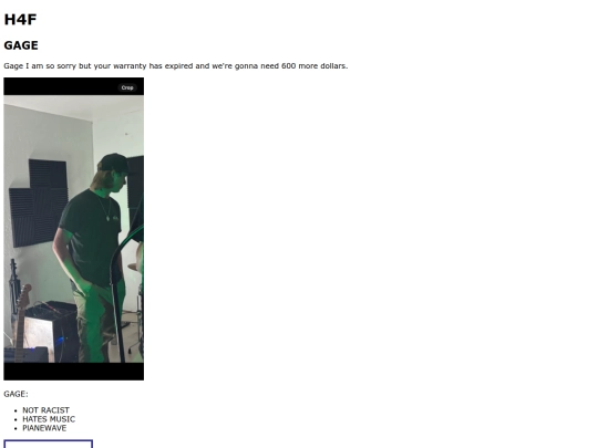gage screenshot