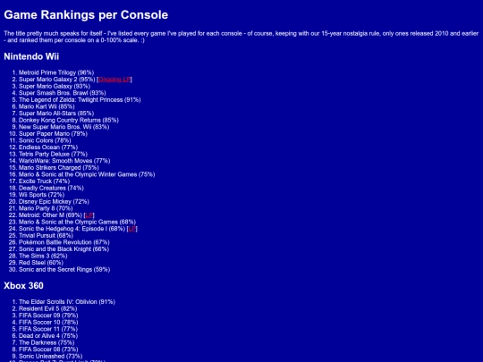 rankings screenshot
