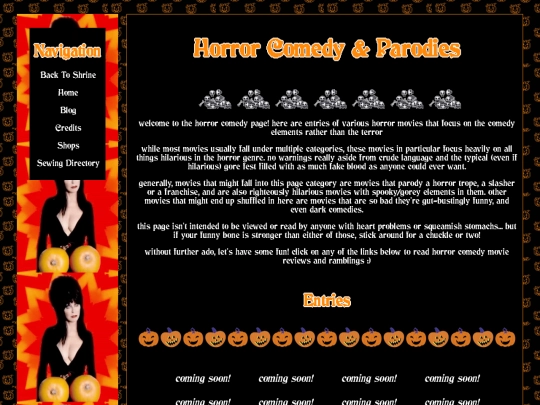 horror shrine/comedy/comedyindex screenshot