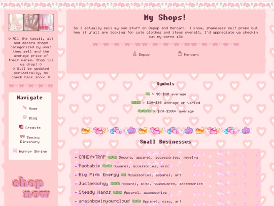 shopping/shops screenshot