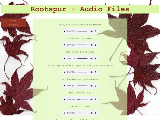 audio screenshot