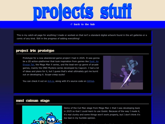 projects screenshot