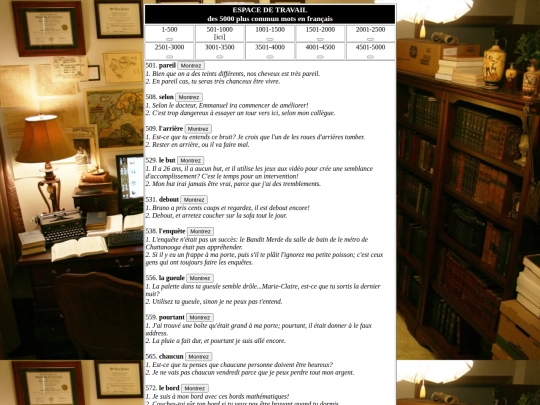 pages/vocabulaire/espacedetravail2 screenshot