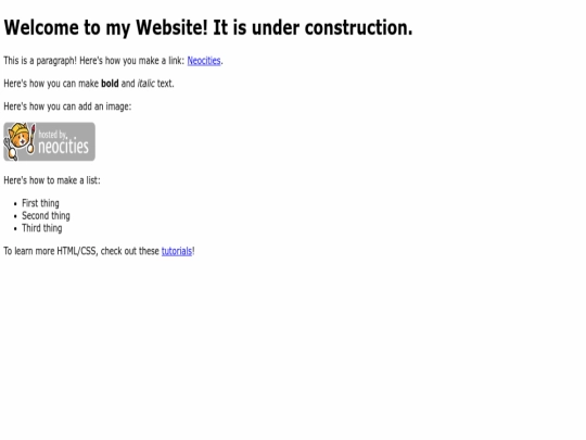 index screenshot