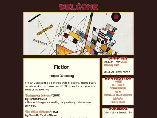 library/fiction screenshot