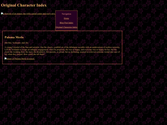 old pages/palomabio screenshot