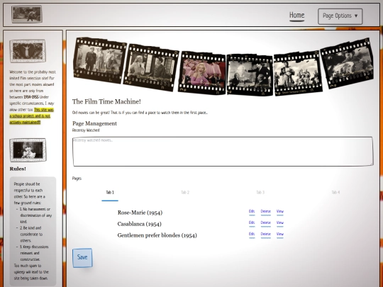 page-management screenshot