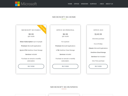 Microsoft 365 screenshot