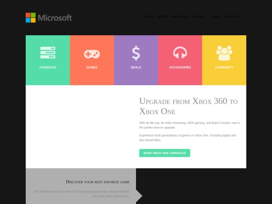 Xb0x One Games screenshot
