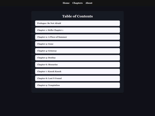 chapters screenshot