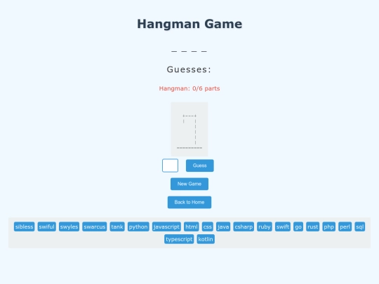 hangman screenshot