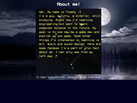 aboutme screenshot