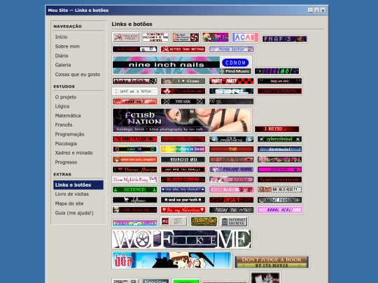 links screenshot