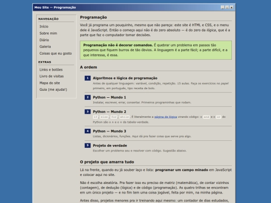 programacao screenshot