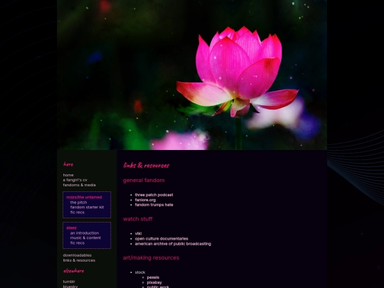 links screenshot