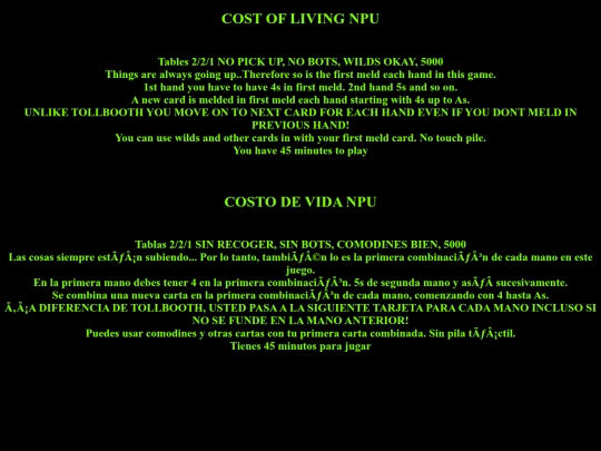 playergamerules/costofliving screenshot
