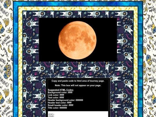 tourneypages/billygoesbananas screenshot