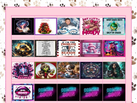 tourneypages/ginaspages screenshot