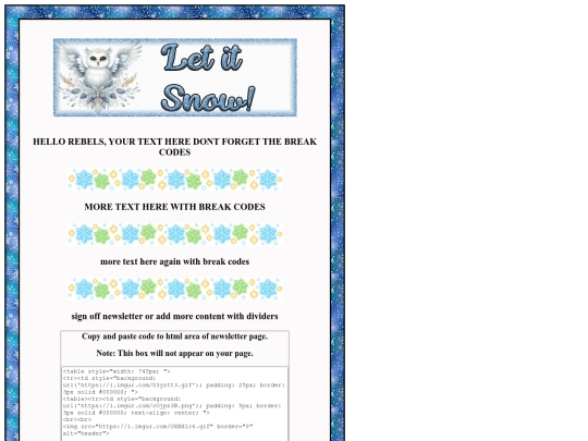 tourneypages/winternews screenshot