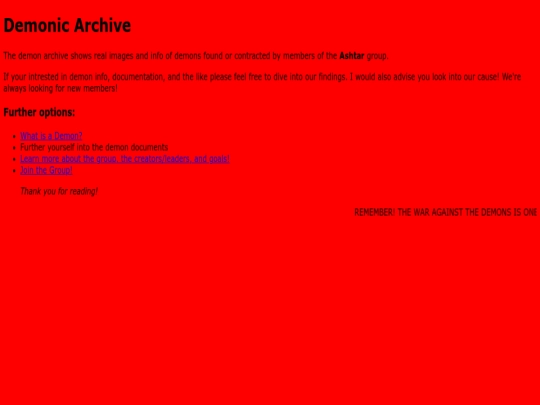 index screenshot