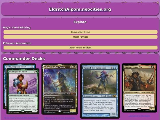 commander-decks screenshot