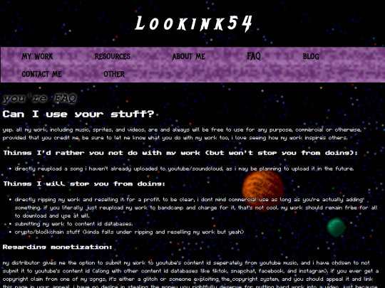FAQ screenshot