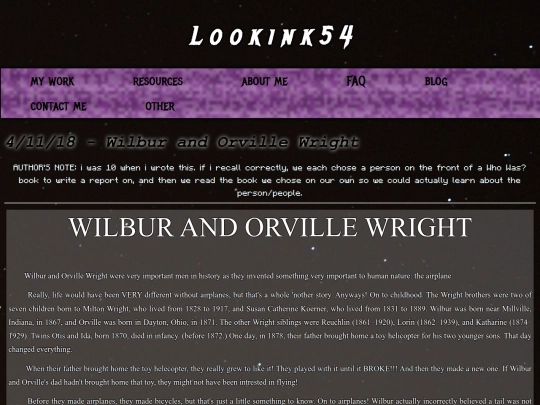 blog/school/wright screenshot