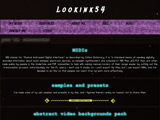 resources screenshot