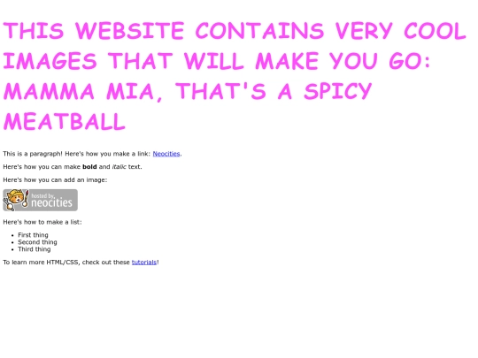 index screenshot