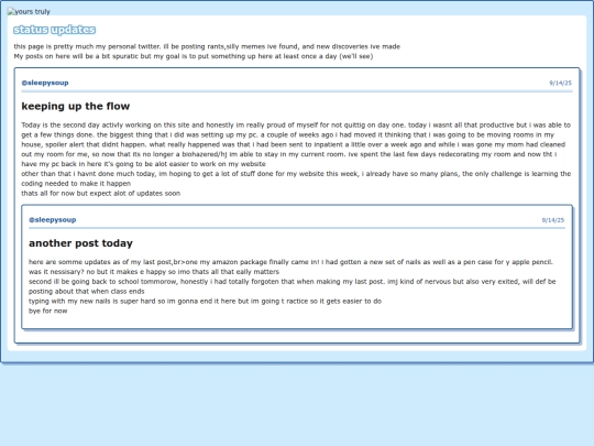 statusupdates screenshot